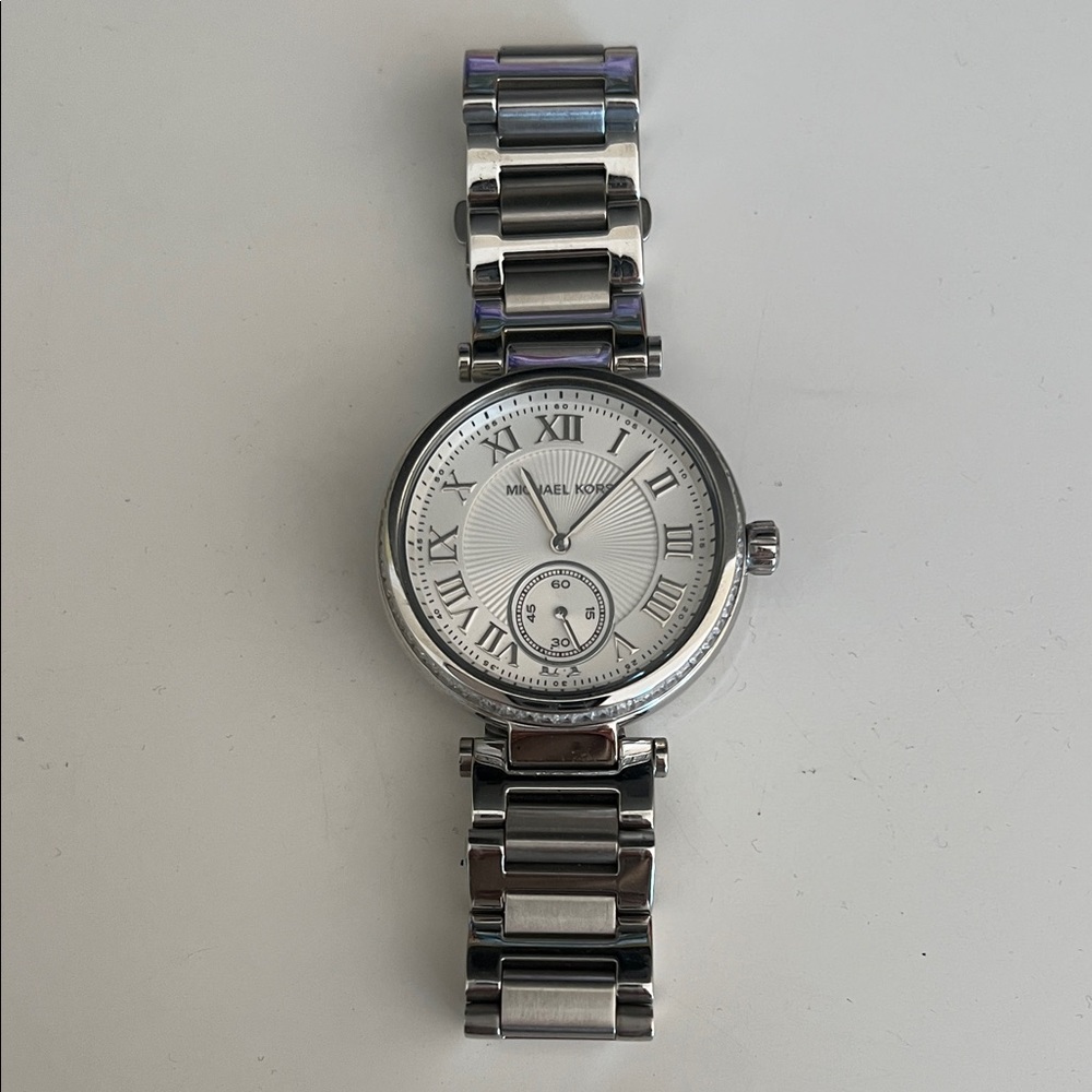 MICHAEL Michael Kors Silver Roman Dial Watch